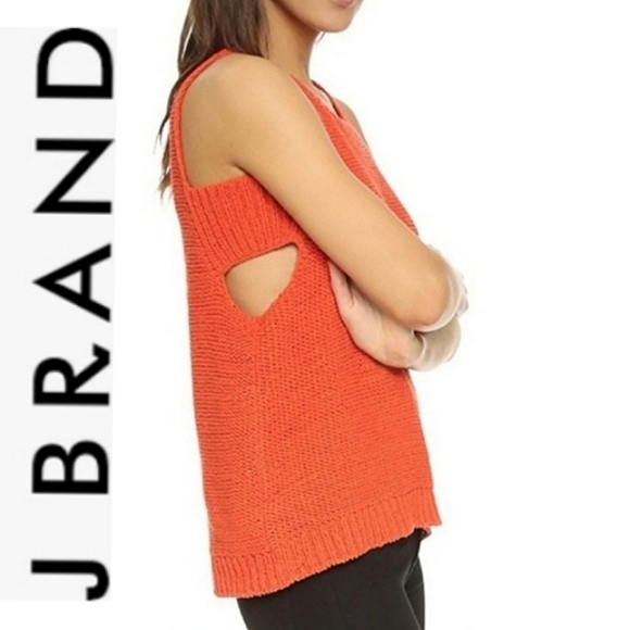 J BRAND Cut-Out Sweater Tank Top EUC - Picture 1 of 9